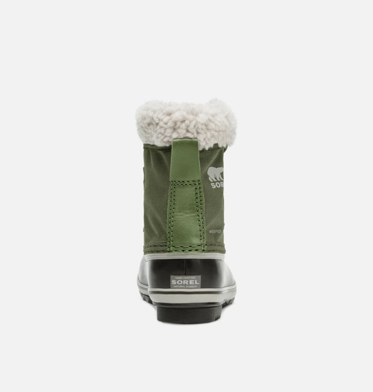 Kids Snow Boots Green/Black - Sorel Childrens Yoot Pac™ Nylon - 493-PMZSHU